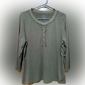 Talbots Olive green T-shirt